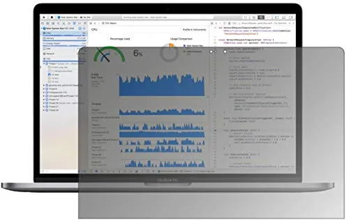 dipos I Blickschutzfolie matt kompatibel mit Apple MacBook Pro 13 Zoll (2019) Sichtschutz-Folie Display-Schutzfolie Privacy-Filter