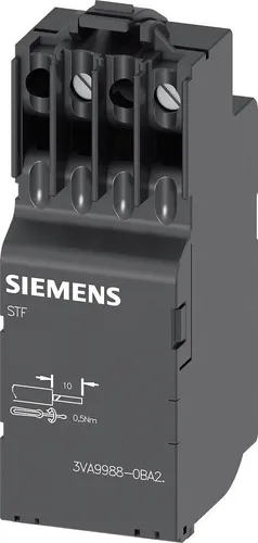 Siemens 3VA9978-0BA21 Zubehör-Set - Leistungsschalter Zubehör für SnG: 3VA41, 3VA51-59, 3VA61-69, flexibel einsetzbarer Spannungsauslöser für maximale Anpassungsfähigkeit in verschiedenen Anwendungen.