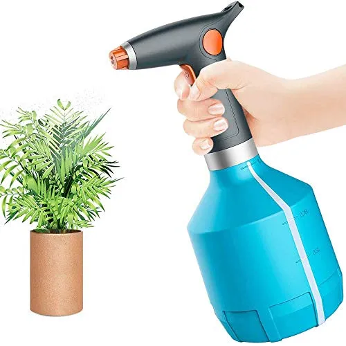 FiiMoo Elektrische Sprühflasche für Zimmer/Garten Pflanzen, Elektrische Gießkanne, Automatische Wässerungs Flasche für Alkohol, Reinigung nach Hause, 1000ML Garten Hand Tiny Auto Sprayer (Blau)
