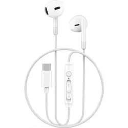 WiWU - EB314 USB C Inline-Stereo-Kopfhörer (DAC) - weiß - Weiß