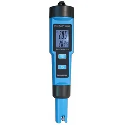 PeakTech 5305 A – 2 in 1 PH-Meter für pH und Temperatur - Wassertester für Pools mit LCD-Dual-Display, wasserfestem Gehäuse und praktischer Stiftform für einfache Handhabung.