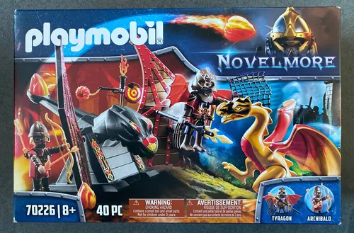 PLAYMOBIL Novelmore 70226 Burnham Raiders Kampftraining des Drachen, Für Kinder von 4-10 Jahren
