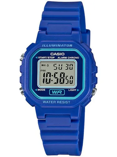 Casio Kinderuhr LA-20WH-2ADF Blau, 30m wasserdicht - Armbanduhr für Kinder, 30m wasserdicht und mit coolem Design, perfekt für kleine Abenteurer.
