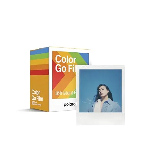 Polaroid Originals Polaroid Go Film Sofortbildkamera weiß - 2x8er Film Pack für kreative Sofortbilder, kompakt und stylisch für unvergessliche Momente