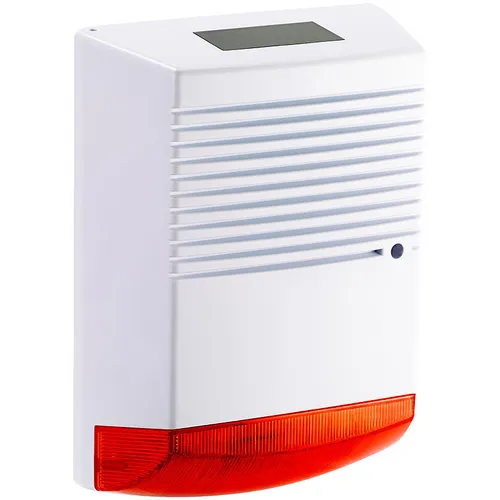 VisorTech Alarm Attrappe: Alarmsirenen-Attrappe mit Solar und Blinklicht, IP44