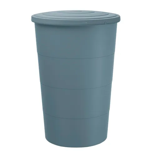 Prosperplast Regentonne Smooth 160 Liter - Regentonne aus wetterbeständigem Kunststoff, frost-sicher und leicht zu bewegen. Ideal für die nachhaltige Wasserspeicherung im Garten.