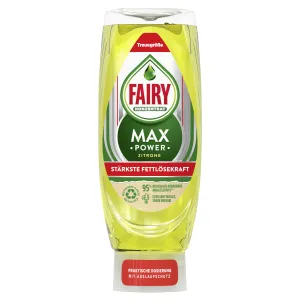 Procter & Gamble Service GmbH FAIRY Konzentrat Max Power Spülmittel, Zitrone, Strahlend sauberes Geschirr ohne Schrubben auch bei hartnäckigen Schmutz, 1 Karton = 8 Flaschen à 545 ml 8006540422663