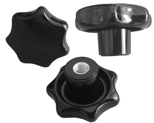 Walter Bethke GmbH & Co. KG Anhänger 1x Sterngriffmutter Mutter M16 Ø80mm DIN6336 K - schwarz, Stahlgewinde