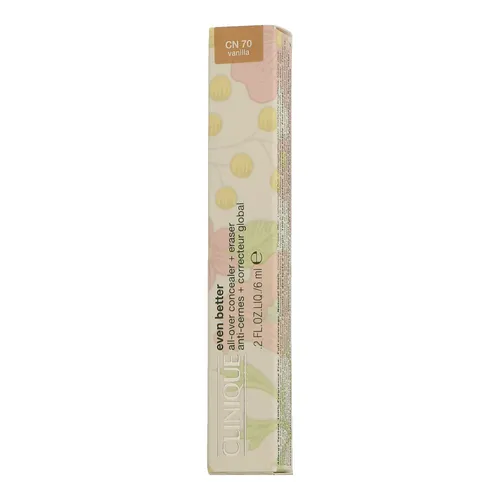 Clinique Even Better All Over Concealer+Eraser CN 70 Vanilla (6 ml) - Beauty - Hochwirksamer Concealer für ein makelloses Hautbild, ideal zum Abdecken von Unreinheiten und Augenringen.