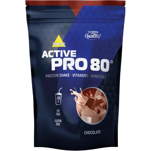 inkospor Active Pro 80 Protein Shake, Chocolate - 500 g Bag - Gewichtsmanagement Shakes mit 4-Komponenten-Eiweiß und 4,6 g BCAA pro Portion, Premium Qualität seit 1982, hergestellt in Deutschland.