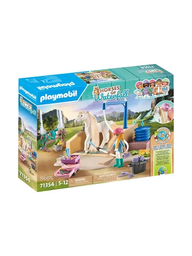 Horses of Waterfall Isabella Lioness mit Waschplatz 71354 - Kreatives Konstruktionsspielzeug für fantasievolles Spielen und Abenteuer!