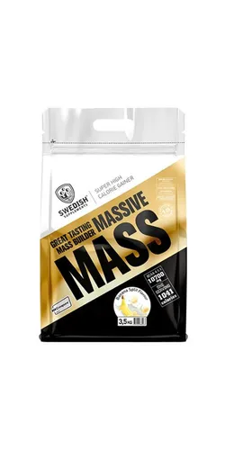 Swedish Supplements Massive Gainer 3 5kg - Strawberry Milkshake - Nahrungsergänzungsmittel in Pulverform, ideal für den gezielten Muskelaufbau. Mit köstlichem Erdbeer-Milchshake-Geschmack und hoher Kaloriendichte für effektives Training.