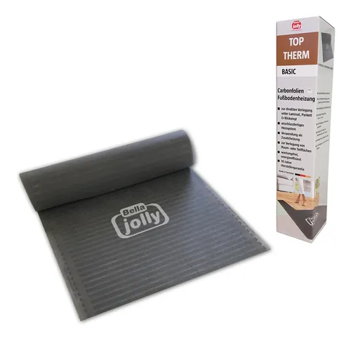 Jollytherm Top-Therm Basic Elektro Fußbodenheizung 2,75 m² - Effiziente Fußbodenheizung mit ca. 220 W Heizleistung, ideal für angenehme Wärme in jedem Raum.