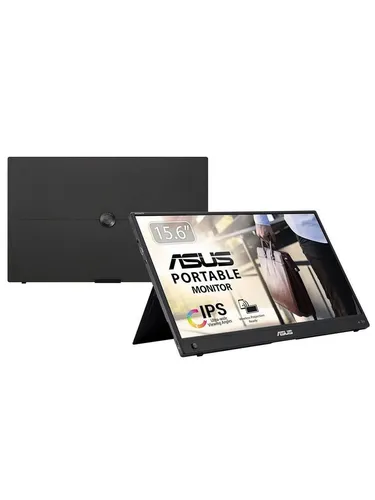 ASUS ZenScreen Go MB16AWP - 15,6 Zoll tragbarer Full HD Monitor, kabelloses Mirroring und integrierter Akku für flexibles Arbeiten unterwegs