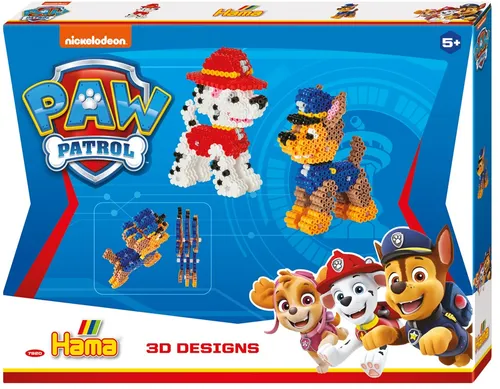 Hama Bügelperlen midi 3D "Paw Patrol" große Geschenkpackung 4.000 Bügelperlen