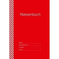 Klassenbuch "Standard", Umschlagfarbe: rot