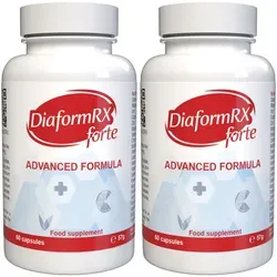 Diaform RX - 120 Kapseln (2 x 60 Kapseln) - 2er Pack - Nahrungsergänzungsmittel mit 120 hochdosierten, pflanzlichen Kapseln für ein starkes Immunsystem. Ideal für Männer und Frauen, vegan und ohne Zusatzstoffe. 100% Zufriedenheit oder Geld zurück!