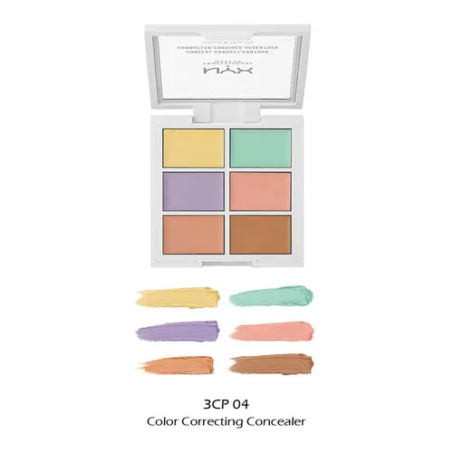 Nyx Professional Make Up Concealer Farbkorrekturpalette - Vielseitige Farbkorrekturpalette für ein ebenmäßiges Hautbild. Ideal für jede Hautfarbe, sorgt für eine perfekte Abdeckung und langanhaltende Ergebnisse.