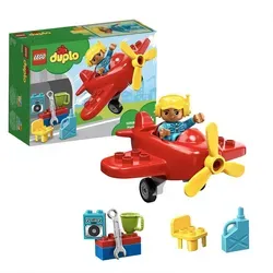 Duplo Town Flugzeug Plane 10908 - Seltenes Set - LEGO DUPLO Bausatz für Kinder ab 1 Jahr, enthält 12 Teile und fördert kreatives Spielen. Ideal für kleine Flughafen-Abenteuer!