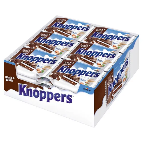 Knoppers® Haselnuss-Schnitten Black & White 24 St.