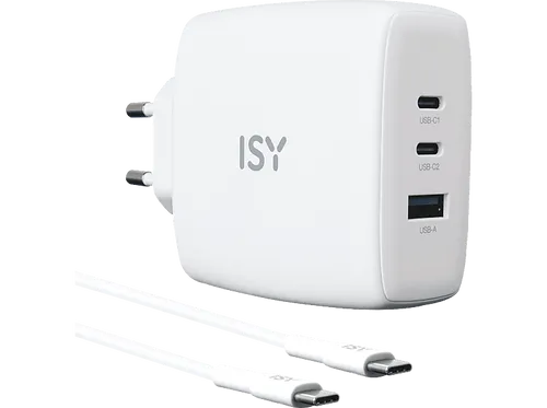 ISY IAC-5100-WT GAN Ladegerät universal, Weiß