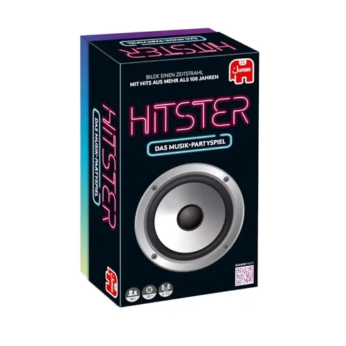 Jumbo Spiele Hitster Original - Musikkartenspiel für 2-10 Spieler ab 16 Jahren, sofortige Party mit über 300 Hits und einfacher App-Nutzung