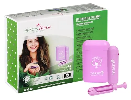 Bio Tampons mit Re-Use Applikator für Classic & Super Bio Tampons - Masmi