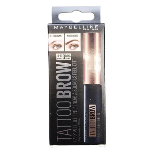 MAYBELLINE NEW YORK Tattoo Brow Gel-Augenbrauenfarbe Light Brown - Brauenstifte & -puder mit semipermanenter Gel-Formel für perfekt geformte, volle Augenbrauen. Langanhaltend und einfach aufzutragen für ein voluminöses, natürliches Aussehen.
