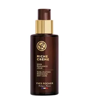 Yves Rocher Riche Crème Ausstrahlungs-Pflege Tag Gesichtscreme 50 ml - Tagescreme mit 30 kostbaren Ölen, fördert die Zellerneuerung und sorgt für einen strahlenden Teint. Die dermatologisch getestete Formel glättet sichtbar Falten und hinterlässt ein zart schimmerndes Finish.