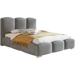 Emporius Polsterbett Hellgrau 200x200 cm – Elegantes 2-Sitzer Bett - Das Emporius Polsterbett vereint elegantes Design mit hohem Komfort. Aus hochwertigem, pflegeleichtem Textil gefertigt, bietet es eine stilvolle Ergänzung für Ihr Schlafzimmer.