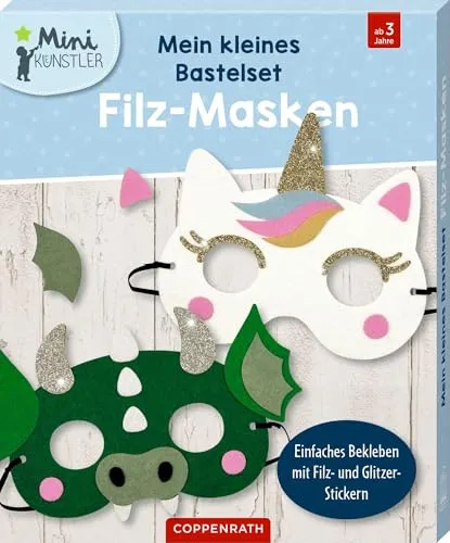 Mein kleines Bastelset: Filz-Masken: Einhorn / Drache (Mini-Künstler)
