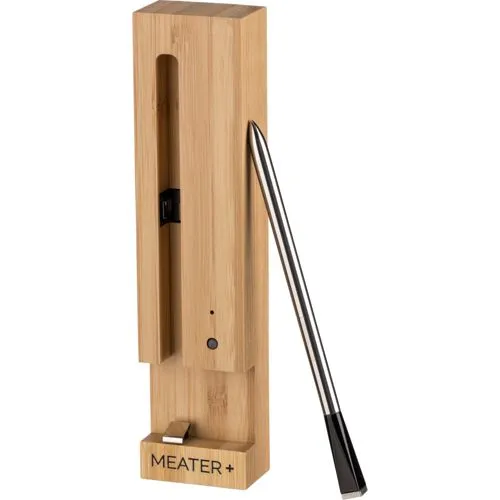 Meater Plus - Smartes Fleischthermometer, bis zu 50 Meter Bluetooth-Reichweite und Dual-Temperatursensoren für präzises Kochen