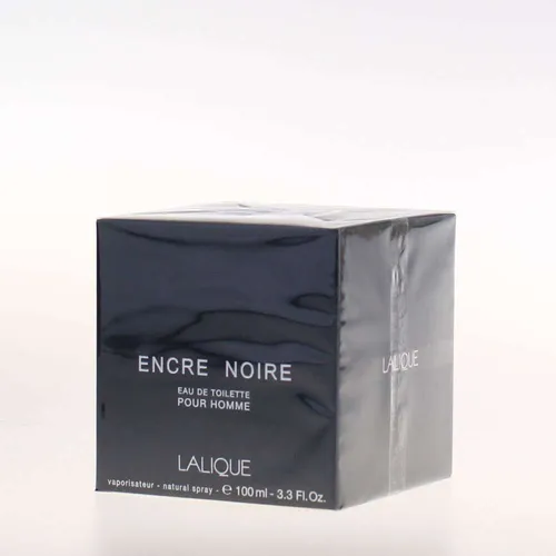 Lalique Encre Noire Eau de Toilette 100 ml - Holziger, aromatischer Duft für Männer, geheimnisvoll und verführerisch
