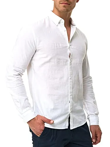 Indicode Langarmhemd Brayden mit Button-Down-Kragen - Businesshemden – Zeitlose Eleganz und höchster Komfort für jede Garderobe, ideal für den anspruchsvollen Herren.