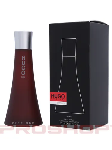 Hugo Boss Deep Red Eau de Parfum 90 ml - verführerischer Duft für leidenschaftliche Frauen, blumige Noten und fruchtige Frische in einem eleganten Flakon