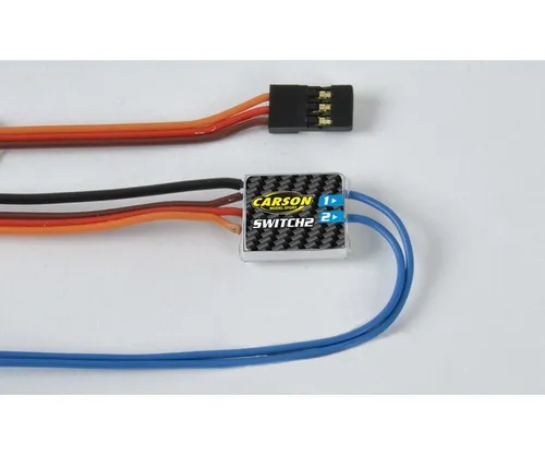 Carson Modellsport Reflex 6/14 Ch Switch 2 - Flexibel und vielseitig - Stecker, Schalter & Kabel - Ideal für den Einsatz in Modellbauprojekten mit 6 oder 14 Kanälen für maximale Anpassungsfähigkeit.