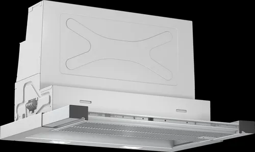 BOSCH Flachschirmhaube DFR067A50, 60cm Edelstahloptik - Dunstabzugshaube in eleganter Edelstahloptik, mit spülmaschinengeeignetem Fettfilter und effizienter LED-Beleuchtung für optimale Kochbedingungen.