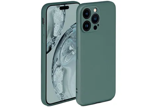 ONEFLOW Handyhülle für iPhone 14 Pro Hülle Silikon Soft Case Petrol Grün 6,1 Zoll, Silikonhülle Cover Dünn Handytasche TPU Schutzhülle mit Kameraschutz