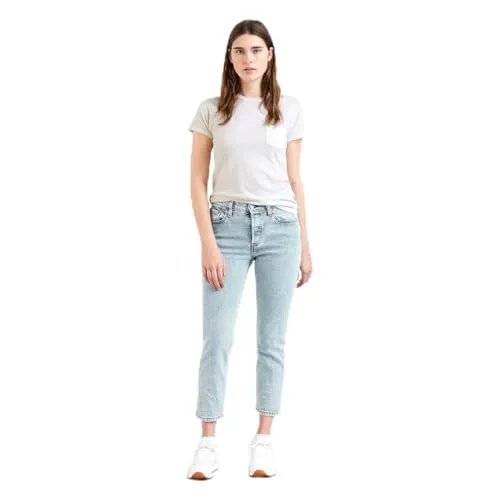 Levi's Damen 501 Crop Jeans Wow ME Over - Damen-Jeanshosen mit hohem Bund, aus leichtem und bequemen Stoff, ideal für deinen individuellen Look und nachhaltig durch die Better Cotton Initiative.