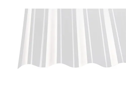 PVC Wellplatte Sinus 130/30 klar 3300 mm x 1000 mm x 1,1 mm