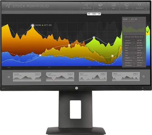 HP Z23n 23-Zoll IPS FHD Monitor - 23-Zoll Flachbildschirm mit IPS-Technologie für lebendige Farben, ideal für gelegentliche Computerarbeiten. Anschlüsse: DP, HDMI, VGA und USB.
