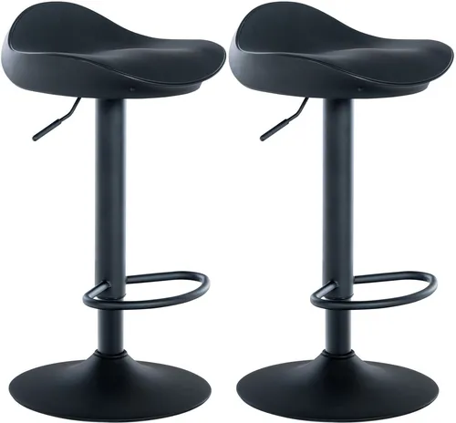 CLP 2er Set Barhocker Alisson - Höhenverstellbar & 360° Drehbar - Barhocker: Ergonomisch gestaltet für höchsten Sitzkomfort, ideal für alle Thekenhöhen. Mit hochwertigem Kunstleder bezogen und einfach zu reinigen.