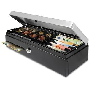 Safescan HD-4617C Kassenschublade, 46 x 17 cm, 8 Schein- und 8 Münzfächer, elektrisch über RJ12