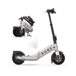 PURE Flex Platinum E-Scooter - Innovativer E-Scooter mit einzigartiger Fahrposition für mehr Stabilität und Kontrolle. Ultrakompakt, ideal für unterwegs und mit einer Reichweite von bis zu 40 km.