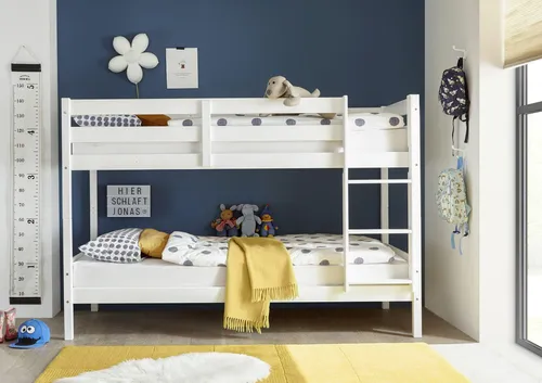 Begabino Etagenbett MORITZ - Etagenbett MORITZ aus massivem Holz, stabil und langlebig, ideal für Kinderzimmer oder Gästezimmer mit platzsparendem Design.