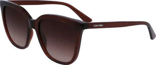 Calvin Klein CK23506S Damen-Sonnenbrille Vollrand Eckig Bio-Kunststoff-Gestell, braun