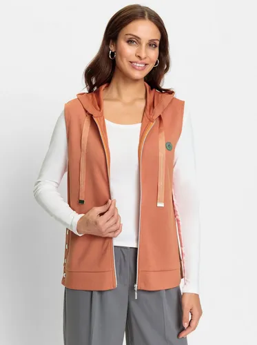 Witt Jerseyweste Sweatweste - Sportliche Sweatweste mit Kapuze und Ziersteinen, aus weichem Interlock-Material, ideal für lässige Outfits und bequemes Tragen.