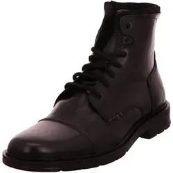Bullboxer Winterboots Schwarz 45 EU – Stilvoll und Warm - Schwarze Winterboots für Herren, aus hochwertigem Leder mit Synthetik-Innenmaterial für optimalen Tragekomfort und Wärme. Perfekt für kalte Tage!