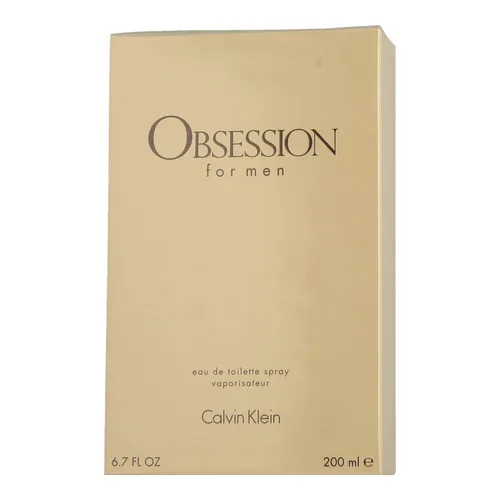 Calvin Klein Obsession for Men Eau de Toilette 200 ml - Herrendüfte mit intensiver Duftkomposition, die die sinnliche und leidenschaftliche Seite des Mannes unterstreicht.