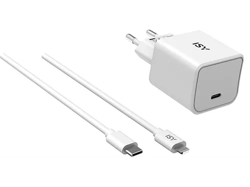 ISY IWC 2501 Ladegerät Apple, 5-12 Volt 15-20.04 W, Weiß